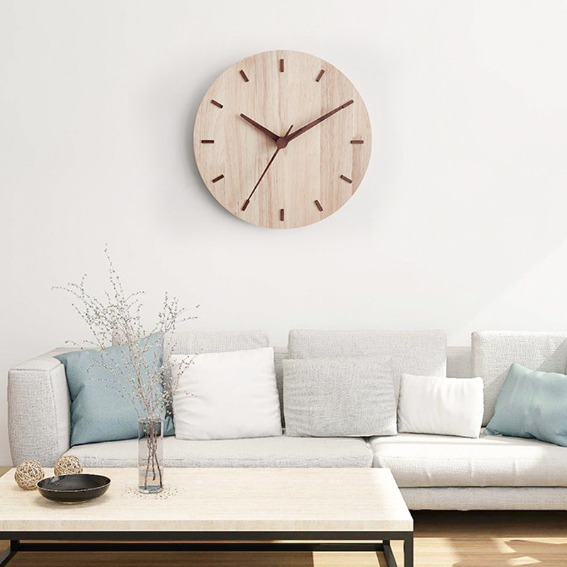 Horloge en bois FORESTIME design minimaliste en chene